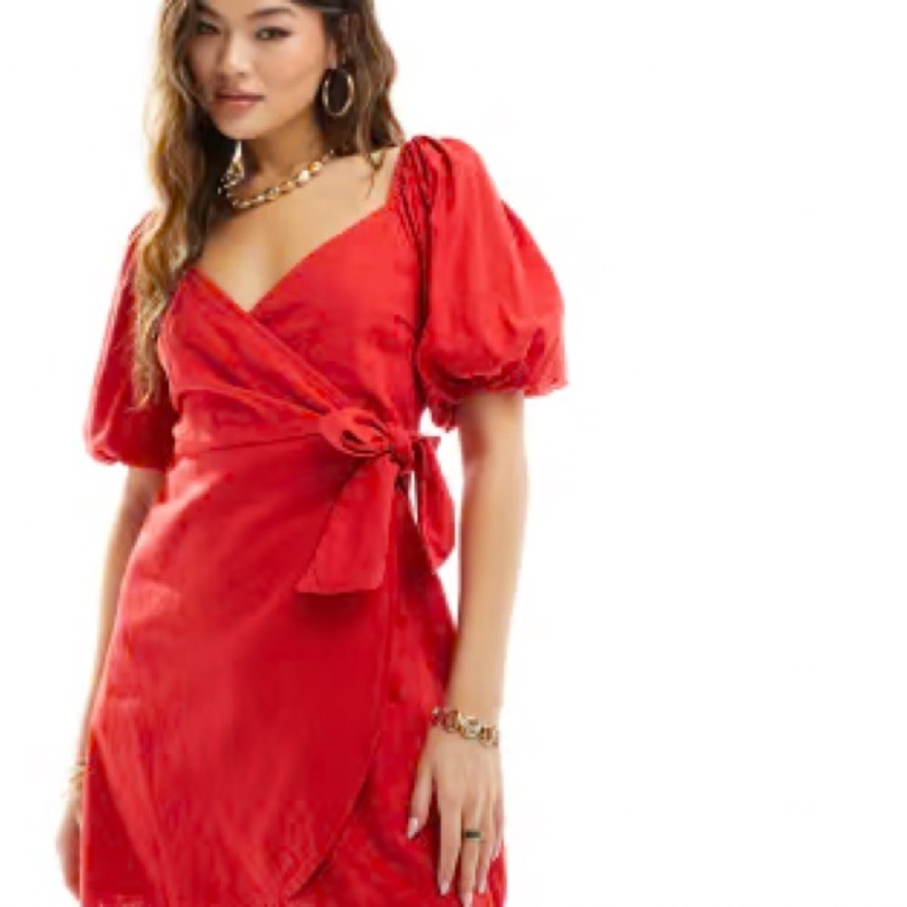 Abercrombie & Fitch Vibrant Red Mini Dress